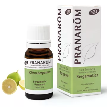 Organic Bergamota óleo essencial (bergamota) Citrus bergamia Pranarom 10ml