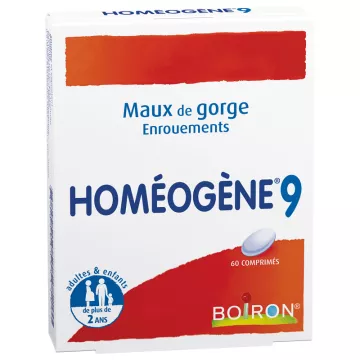 Homeogene 9 Boiron Homeopathische Keelpijn