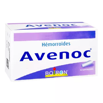 Avenoc Boiron 10 Supositorios Homeopáticos Hemorroides Crisis