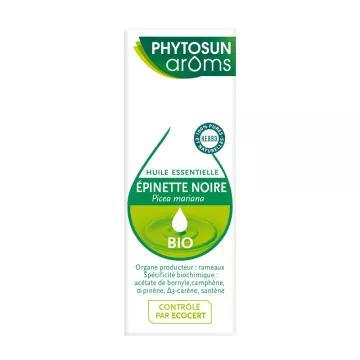 PHYTOSUN AROMS HUILE ESSENTIELLE BIO Epinette noire PICEA MARIANA BIO 5 ml