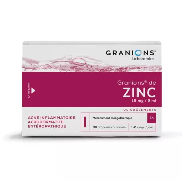 GRANIONS ZINC AMPOULES BUVABLES 2ML 30