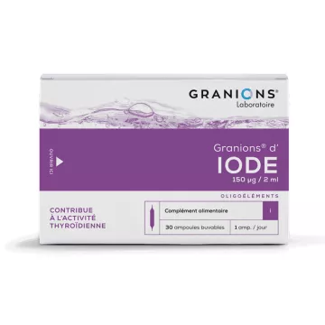 GRANIONS IODE AMPOULES BUVABLES 2ML 30