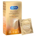 Preservativo Durex Nude XL tamaño grande